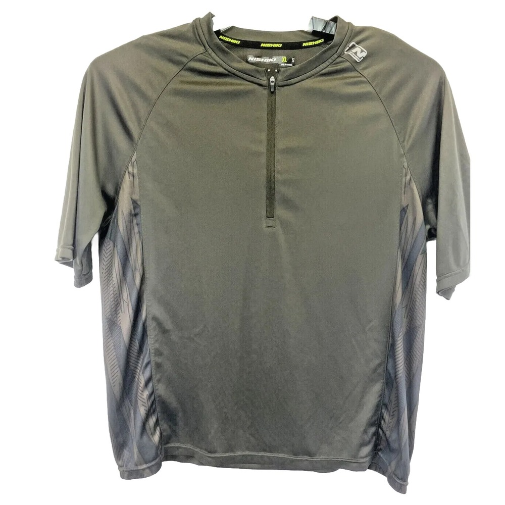 Nishiki 1/4 Zip Mens‎ XL Brown Cycling Jersey (G4) NW/OTs
